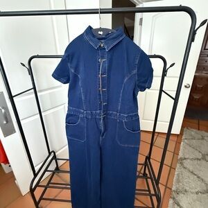 Blue Denim Jumpsuit